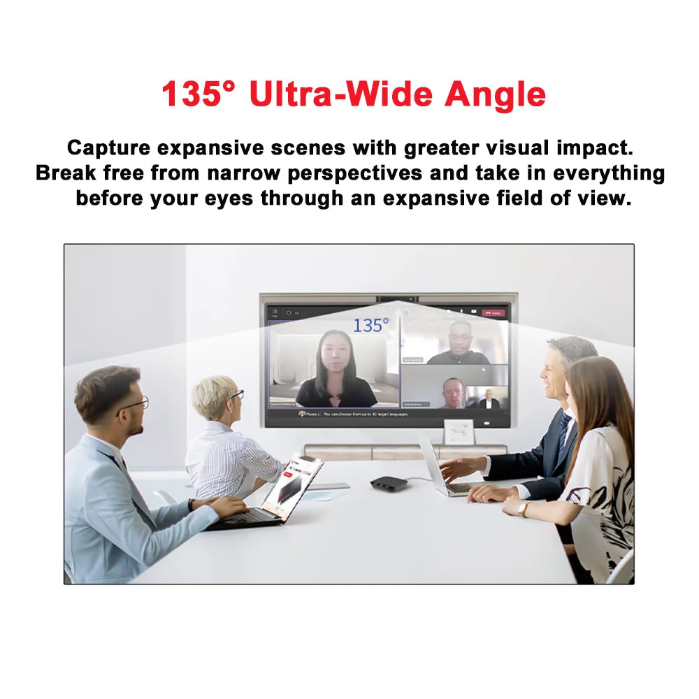 Webcam 4K UHD 10X Zoom Camera for Pc 60fps USB Web Cam for PC Computer Camera for Live Streaming Video Calling Conference