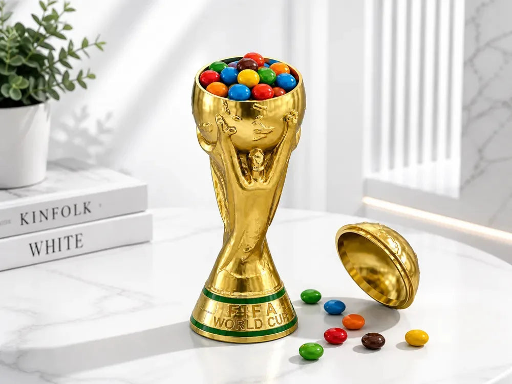 2026 Soccer Ball Cup Holder Candy Bowl Storage Stand Football Fan Decor