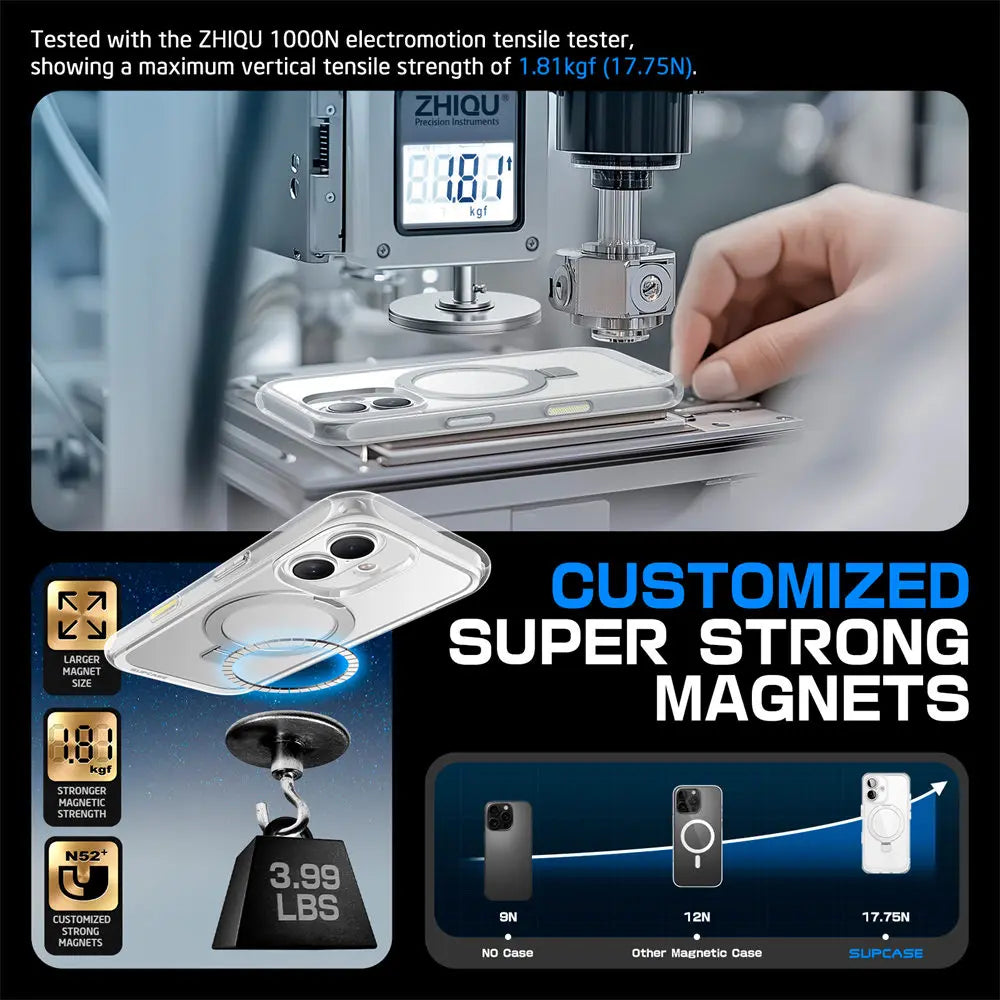 For iPhone 16 Case with Camera Control Capture Button UB Mag Stand Series Shockproof Protective  Phone Case