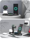 5 In 1 Wireless Charger Stand Pad For iPhone 15 14 13 Apple Watch Airpods Desk Phone Chargers Fast Charging Dock Station