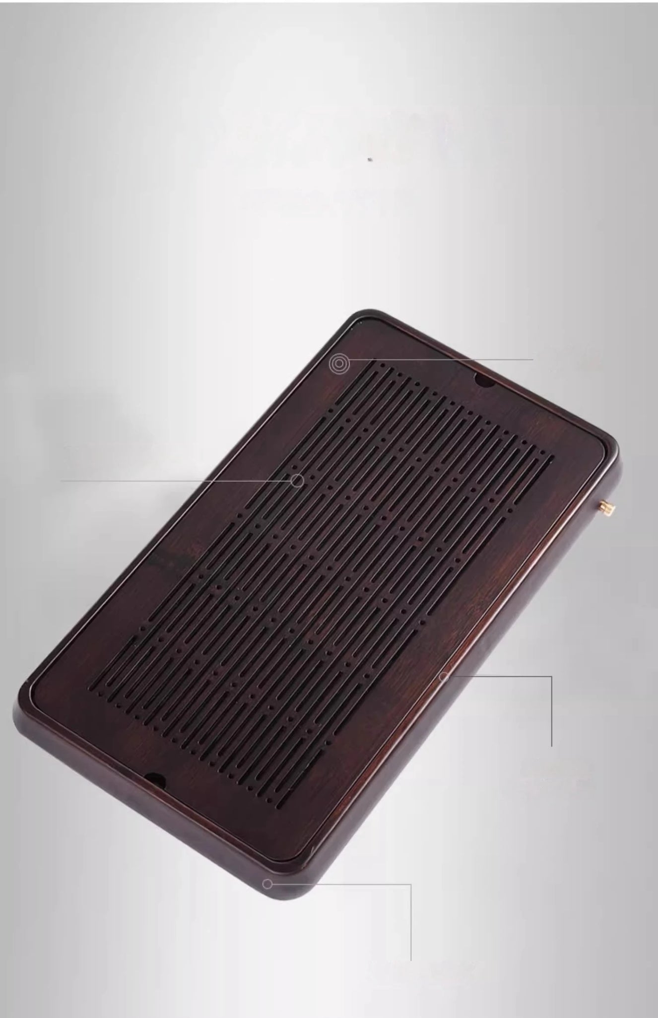 Home And Kitchen Wooden Tray Rectangle Bamboo Tea Tray For Chaban Tea Table Coffee And Tea Tools  Decorative Tray