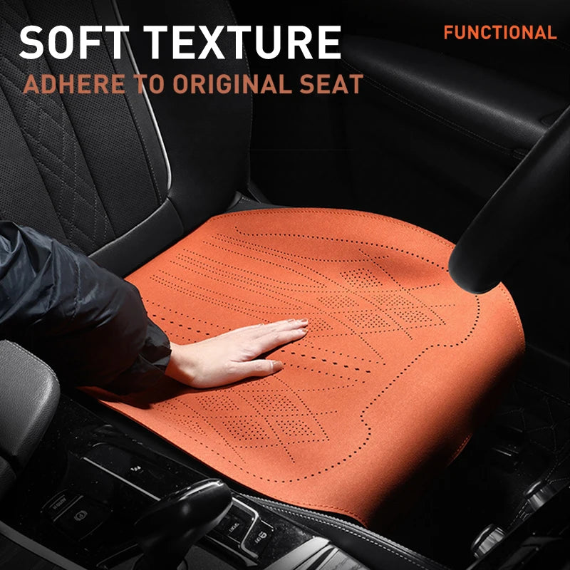 Universal Flip Fur Car Seat Cover Sweatproof Breathable Car Seat Cushion Thin Anti-slip Auto Seat Mat Pad Car Interior Accessory