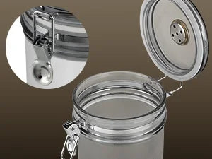 Cigar Humidor, Solid Wood Cigar Ashtray & Acrylic Cigar Jar Kit with Cigar Cutter, Humidifier and Dropper, Holds 18-20 Cigars