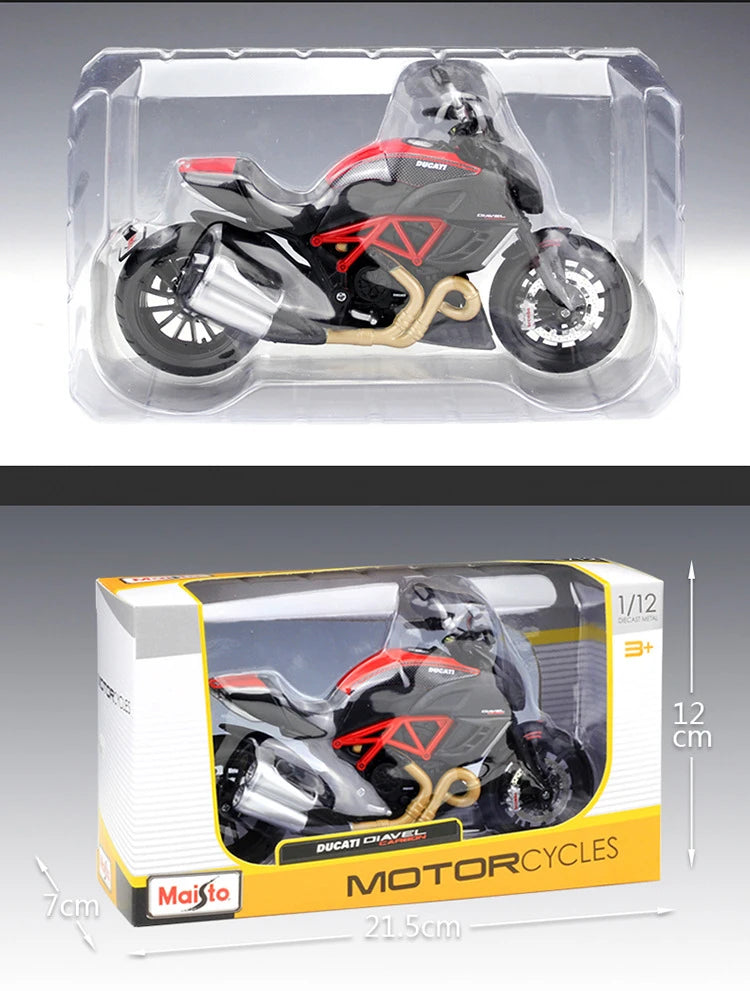1 12 Scale Ducati Diavel Carbon Diecast Motorcycle Model