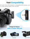 Wireless 3.5mm TRS Lavalier Lapel Noise Reduction Microphone for Canon, Nikon, Sony Cameras Vlogging Recording