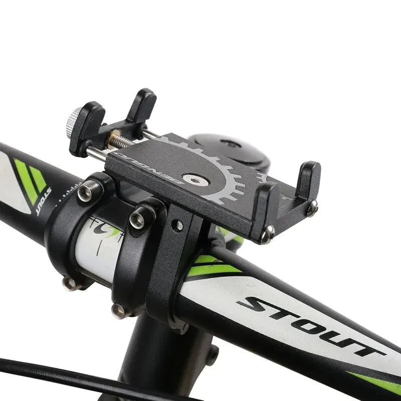 Bicycle Phone Holder Mount Universal Mobile Cell Metal Riding MTB Motorcycle Stand Bracket Bike Moto Handlebar Antislip Clip
