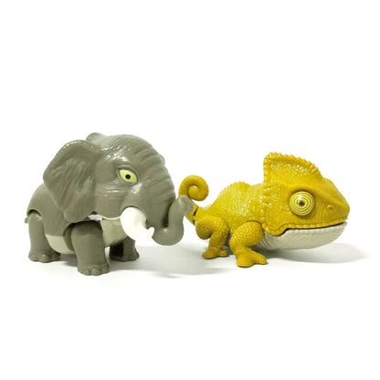 Bite Hand Finger Animal Dinosaur Tricky Model Chameleon Hippo Elephant Interactive Creative Joints Fidget Toy Dino Birthday Gift