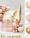 1 Set Pink Bear Cake Toppers Boho Rainbow Nude  Pink Balls Cake Decorations for Birthday Baptism  Shower Party Favor