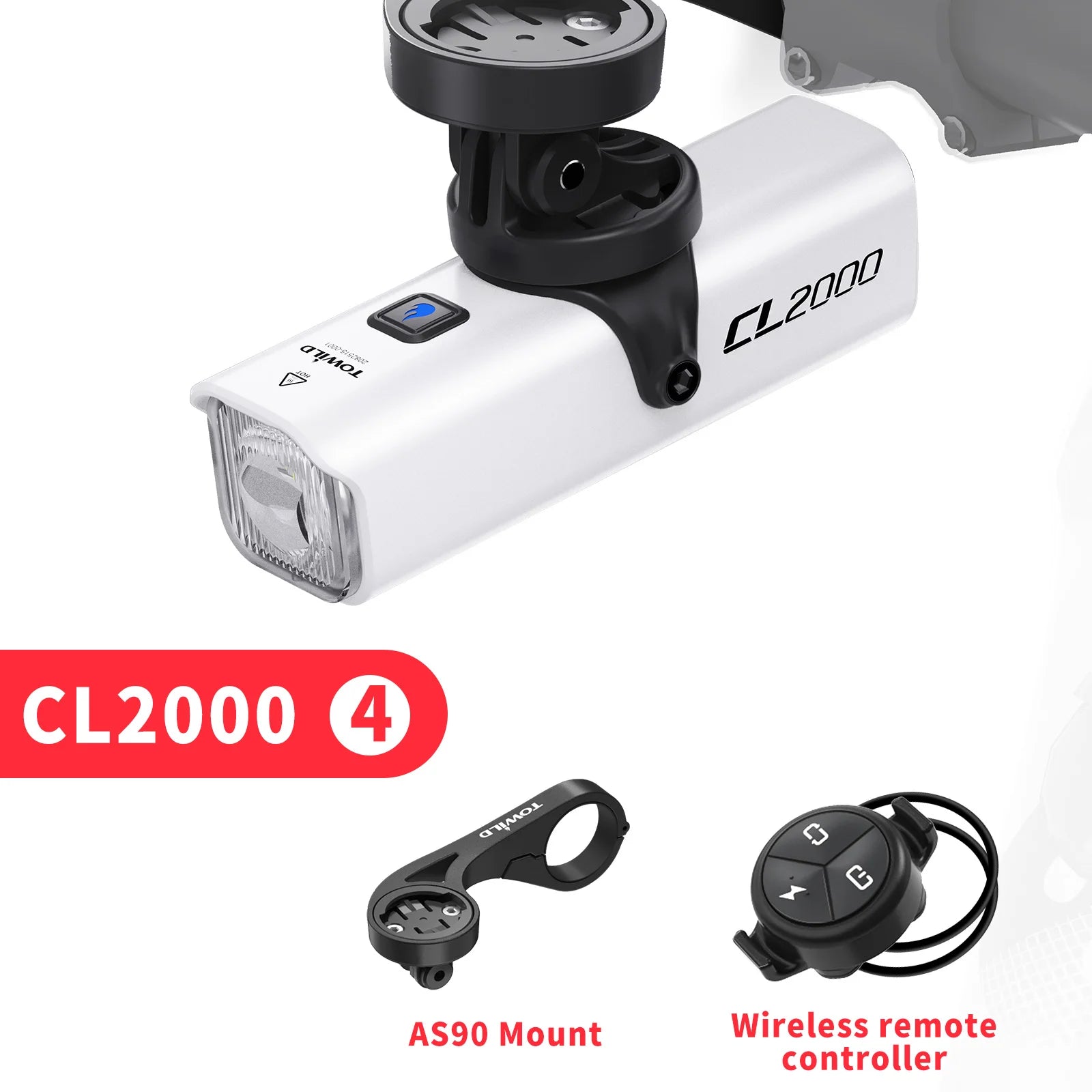 CL2000 Bicycle Light With Cut-off Line Beam 2000LM Rechargeable 5000mAh Led Bike Front Lights IPX6 MTB Cycling Headlights