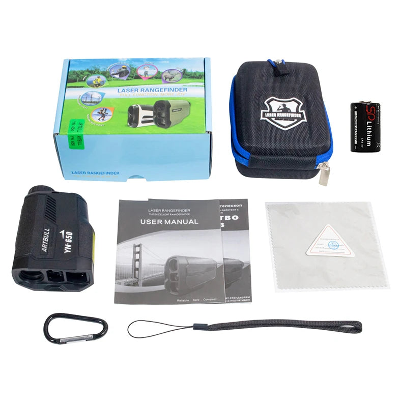 6X Golf Laser Rangefinder 1000m With Slope Compensation And Flag Lock