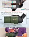 25-75x70 Spotting Scope Powerful FMC BAK4 Zoom Portable Monocular Telescope Birdwatching Moonwatching With Tripod