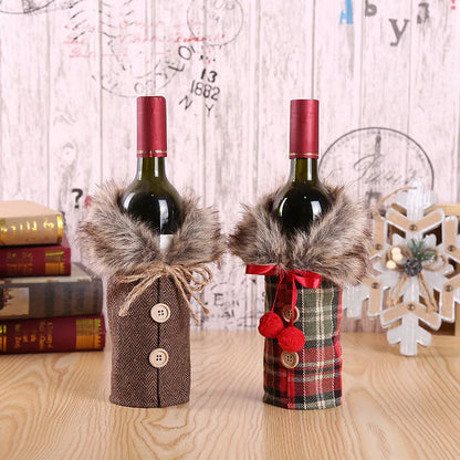 Christmas Wine Bottle Cover Merry Christmas Decorations