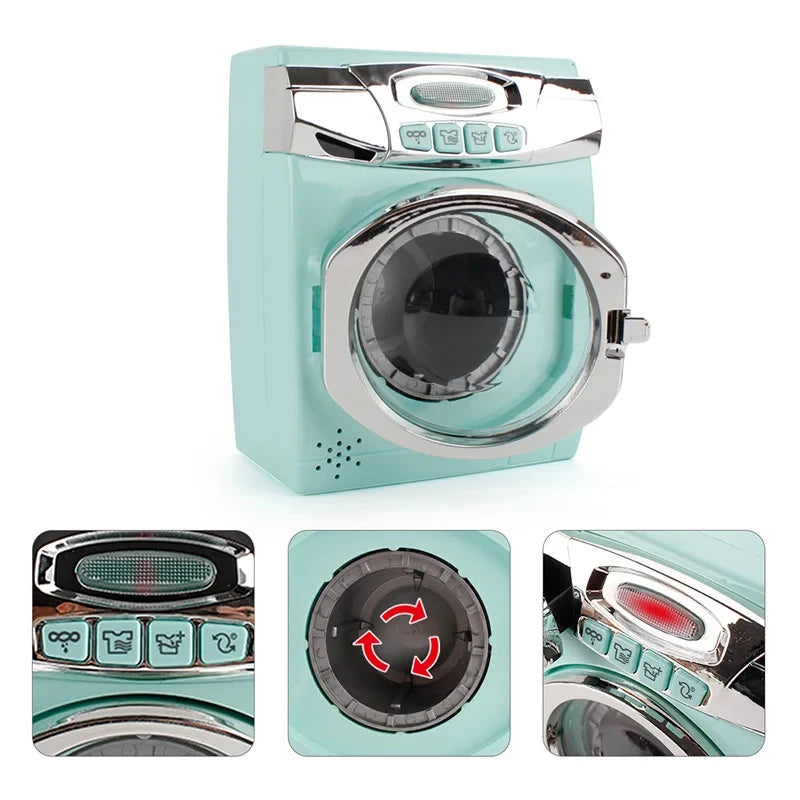 Kitchen Toys for Girls Boys Home Appliances Juicer Washing Machine Toaster Microwave Egg Cooker  Play House Toys