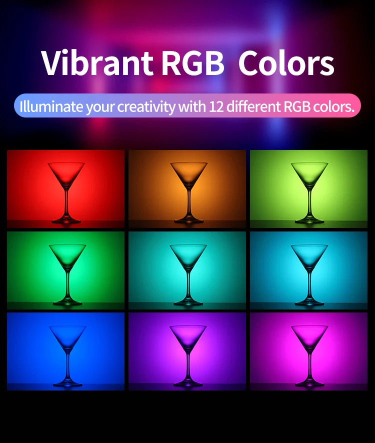 VL66 RGB Video Light – 360° Rotatable Bi-Color 2500-6500K CRI95+ Rechargeable Fill Light for DSLR, SLR & Smartphones