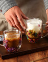 1/2/4PCS Double Wall Clear Glass Coffee Mugs Double Insulated Glass Cup For Hot Cold Beverages Cappuccino Espresso Cup