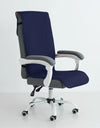Office Chair Cover Anti-slip Long Boss Office Chairs Pad 1piece with Elastic Strap Swivel Computer Dust Armchair Slipcover