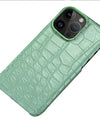 Crocodile Real Leather Cases for iPhone 16 15 Pro Max 14 pro max Genuine Leather Fundas Back Bover