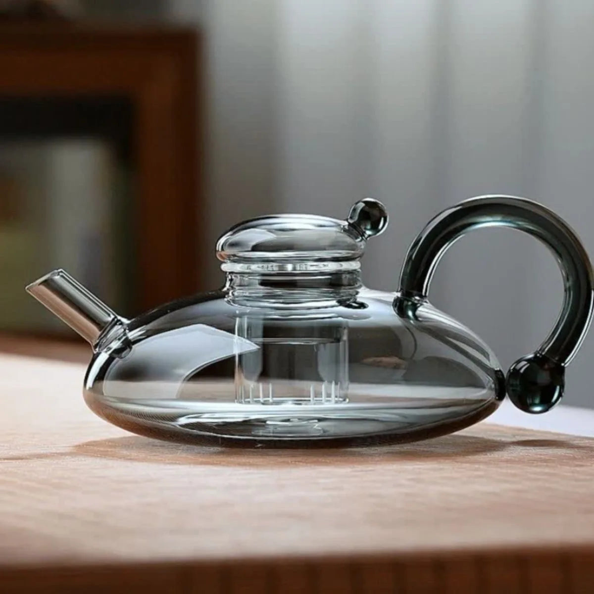 Explosion Resistant Glass Teapot Set with Heat Resistant Teacup 500ml
