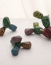 Wood Rainbow Stones Block Colorful Wooden Building Block Rainbow Stacker Balancing Stone Montessori Educational Toy Children