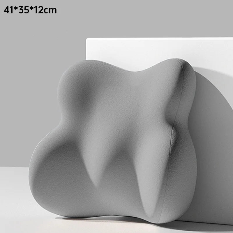Memory Foam Lumbar Back Cushion Car Office Chair Lumbar Cushion Postpartum Waist Support Multi Functional Pain Relief Pillow