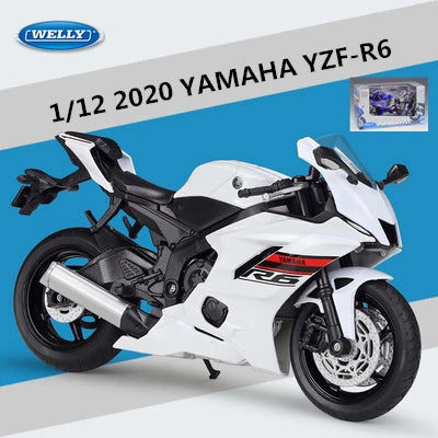 Diecast Yamaha YZF R6 Racing Motorcycle Model 1 to 12 Scale