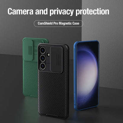 Cam Shield Pro Phone Case For Samsung Galaxy S24 Case Camera Slider Protection Hard PC Shockproof Back Cover