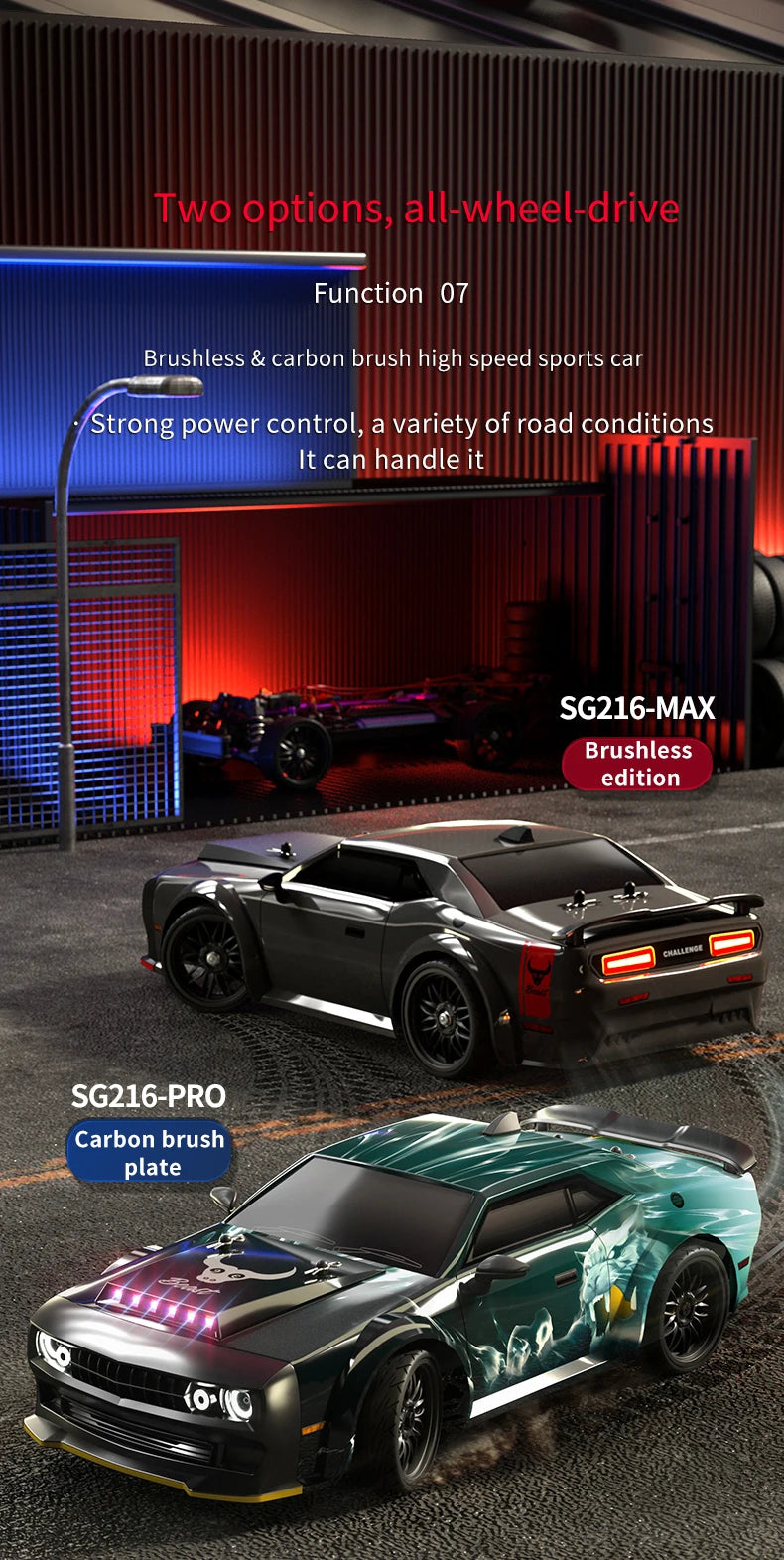 ZLL SG116 MAX/PRO 1:16 High Speed Drift Racing 80KM/H Or 40KM/H Brushless Motor 4WD RC Car Off Road Car Toys