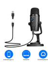 USB Condenser Desktop Microphone For PC Computer Mobile Phone Singing Gaming Streaming Podcasting Recording Mic