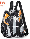 Waterproof Oxford Backpack Fashion Anti-theft Women Backpacks Print School Bag High Quality Large Capacity Backpack