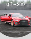 Scale 1:32 Mustang Shelby GT500 F-150 Toy Car Model Alloy Diecast Sound Light Pull Back Vehicle Models Birthday Gifts