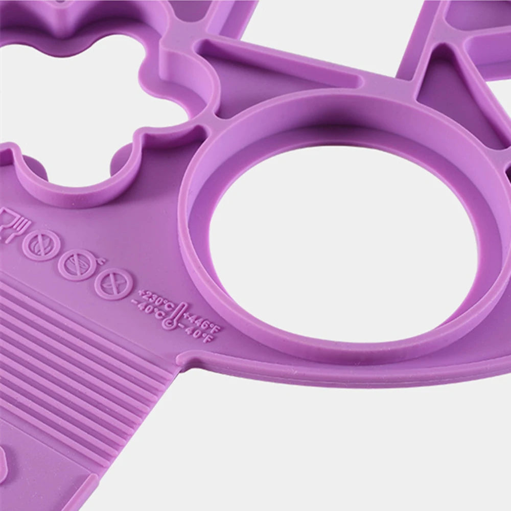 Multiple Shapes Egg Pancake Ring Nonstick Pancake Maker Mold Silicone Egg Cooker Fried Baking Omelet Moulds Kitchenware Gadgets