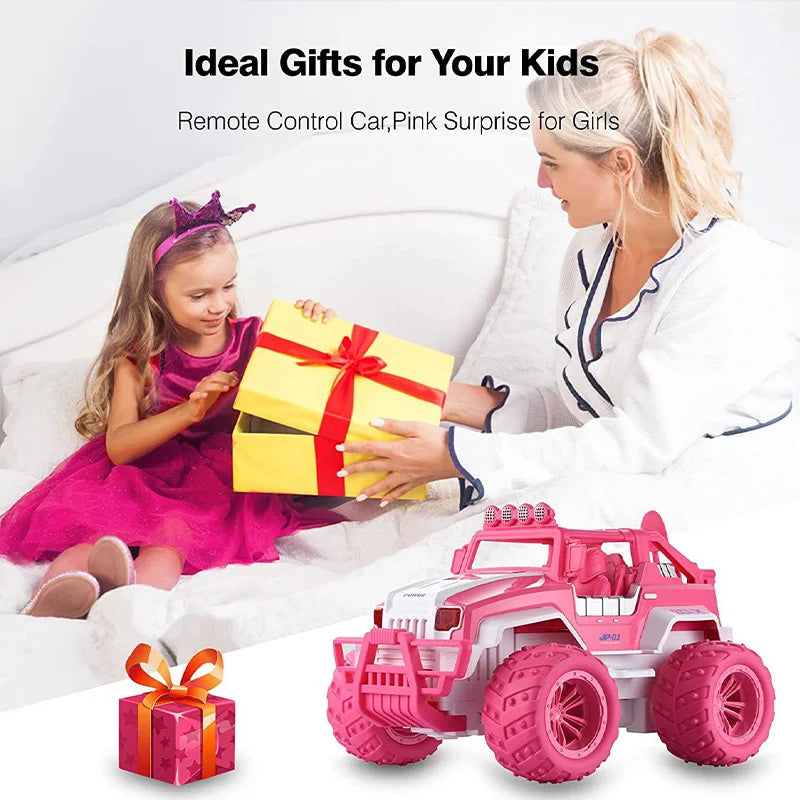 Pink Remote Control Off Road Climbing Car Toy