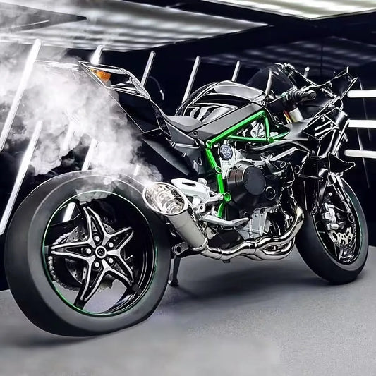 Diecast H2 H2R Sports Motorcycle Model 1 to 9 Scale