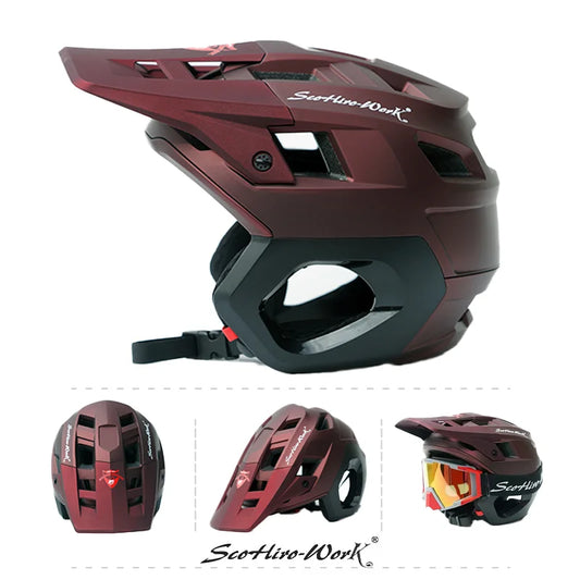 3 4 Half Face MTB Cycling Helmet With Integrated Protection