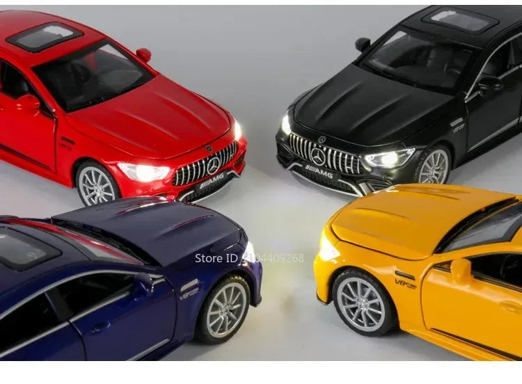 1:32 Scale 300SL GT63 V8 Sports Car Model Toy Metal Die-cast Sound Light Pull Back Vehicles Models Boys Hobby Ornaments Gifts