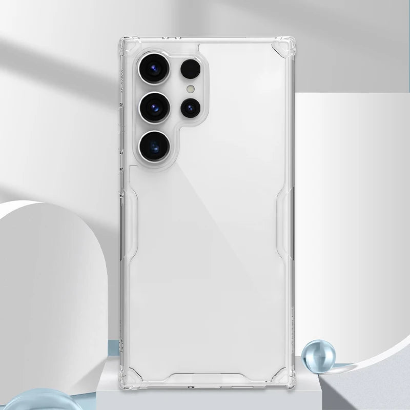 Transparent TPU + PC Soft Case for Samsung Galaxy S26 Ultra / S26 Plus / S25 Ultra / S24 Ultra / S23 Ultra – Lightweight Protective Cover