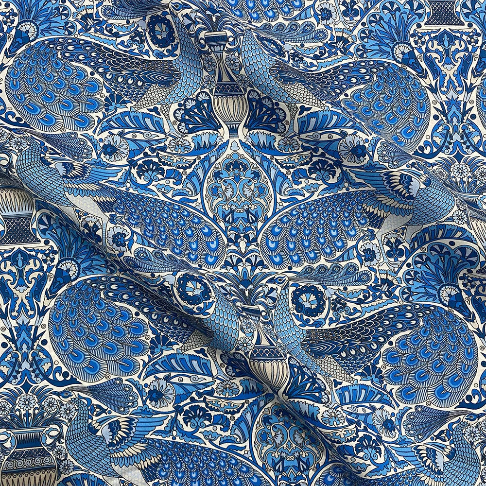 1/2/5M 80s 100%Cotton Poplin Print Liberty copy Oscars tana lawn cotton Fabric DIY handmade Sewing Dress Clothing Designer cloth