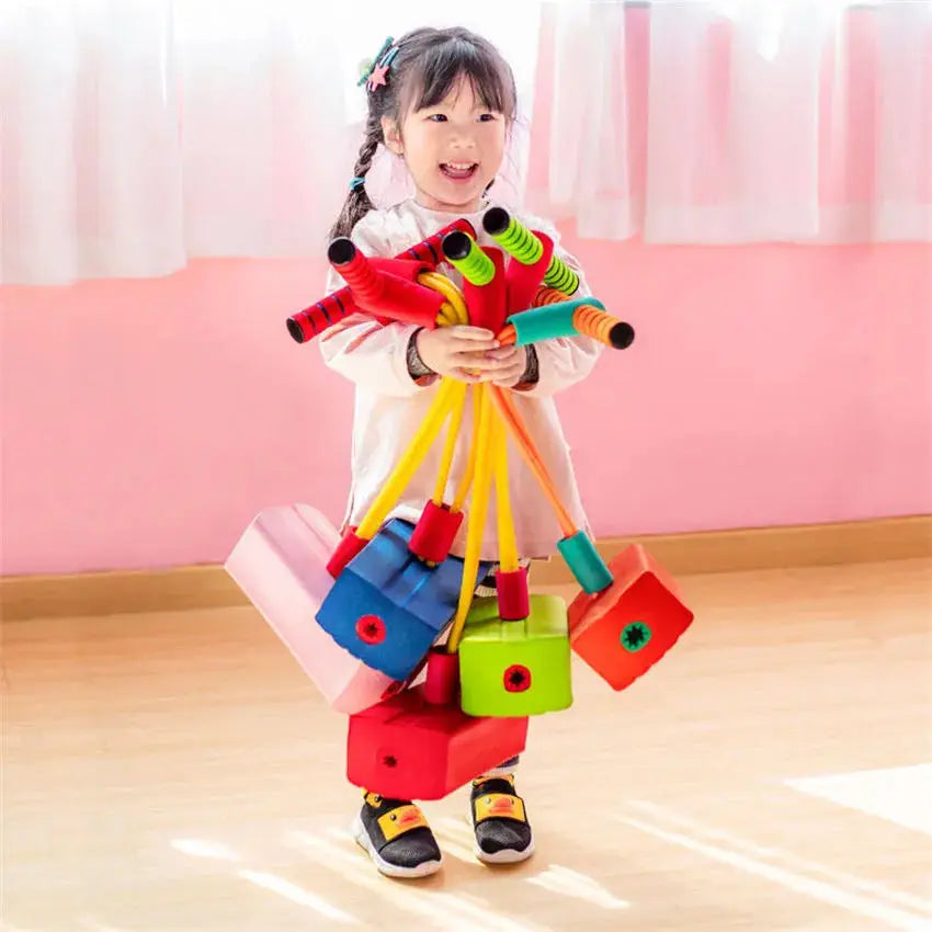 Gifts for 3+Old Boys Girls Foam Pogo Jumper for  Outdoor Toys for Autistic  Toys Fun Toys Presents for Girls Autism Toys