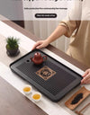 Bamboo Tea Tray Portable Dishes Rectangle Tea Ceremony Chaban Tea Chaban Tea Table Dual Purpose Drainage Water Storage