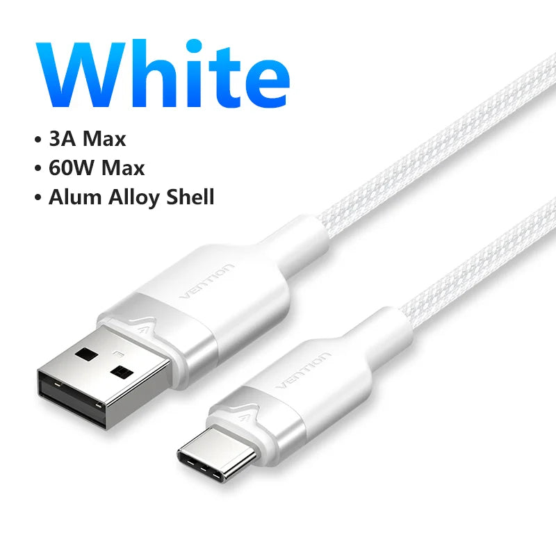 USB C Cable Fast Charging 3.0 USB Cable Quick Charge Cables for Huawei Xiaomi Samsung S10 USB-C Charger Wire Data Cables