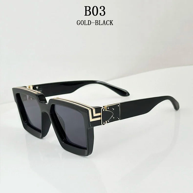 Millionaire Square Sunglasses With UV400 Protection