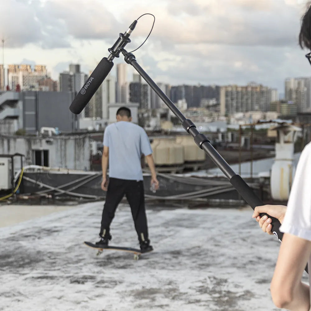 BY-BM6060 XLR Microphone Super-Cardioid Shotgun Condenser Microphone for DSLR Camcorder Film Making TV Program Interview