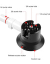 3 inch Car Single Pump Suction Cup Aluminum Alloy Mount with 1/4 & 3/8 Screw Hole for Gopro/ Insta360 and Other Cameras