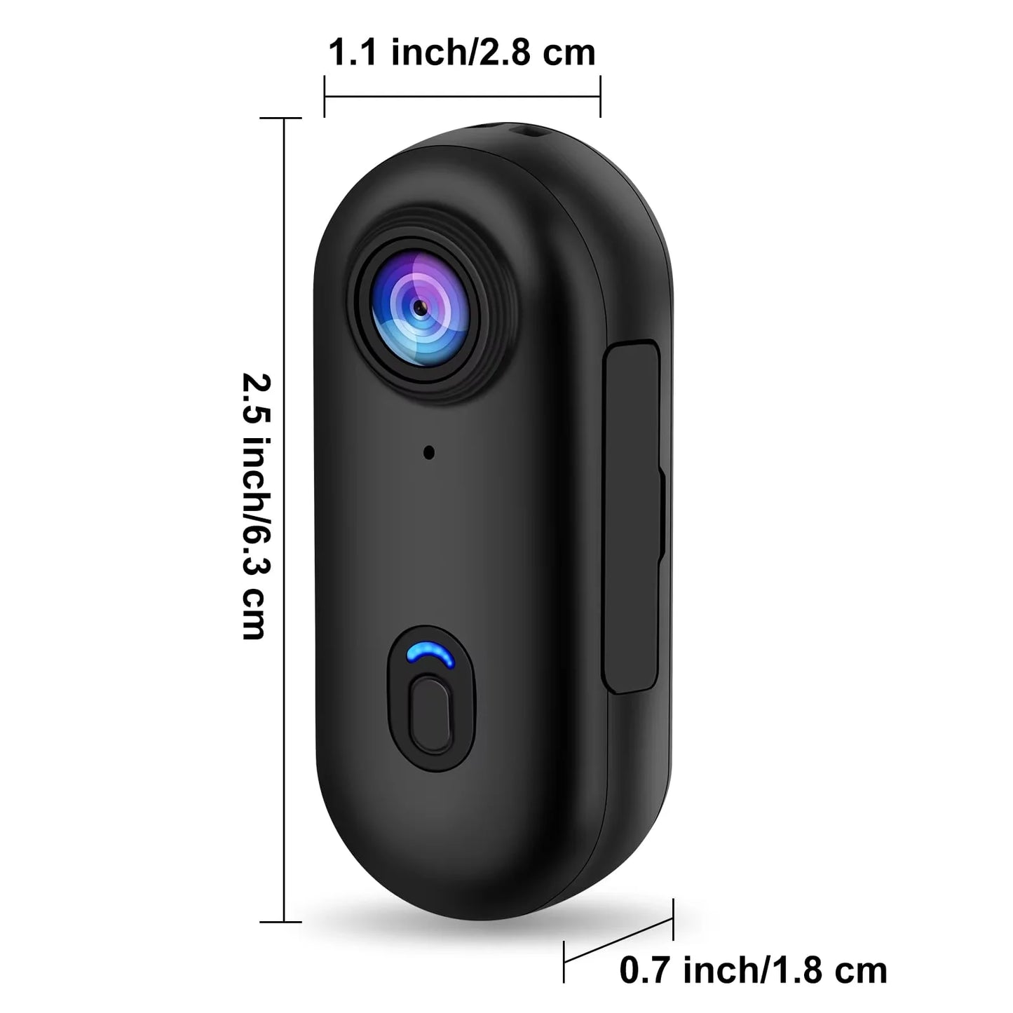 Mini 4K Action Body Camera with WiFi EIS and 30M Waterproof Housing