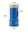 Dry Diamond Drilling Core Ceramic Tile Hole Saw Cutter Granite Marble Drill Bits Tiles Crowns with M14 Thread Opener