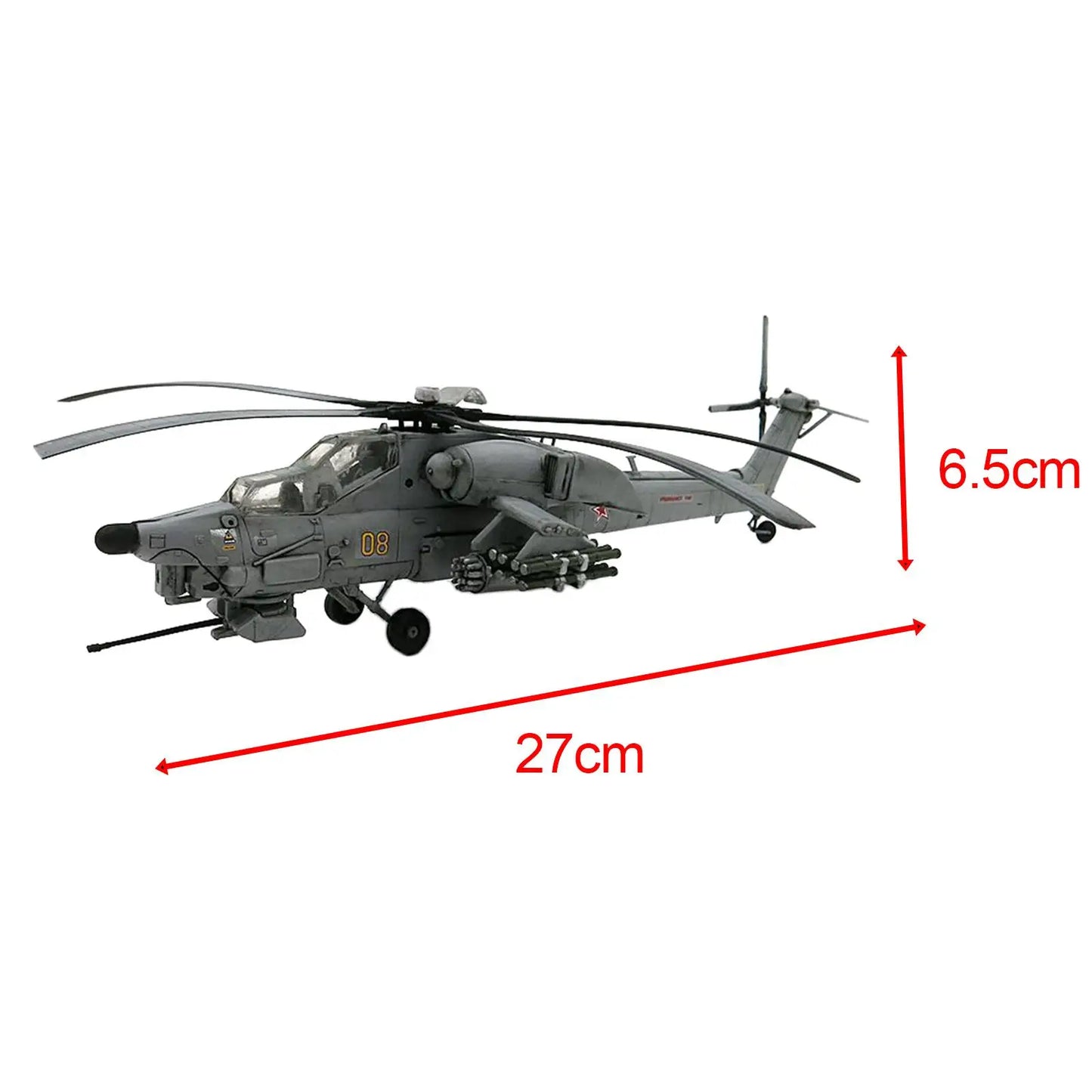 1/72 DIY Mi-28 Havoc Anti-Tank Helicopter Assembly Model