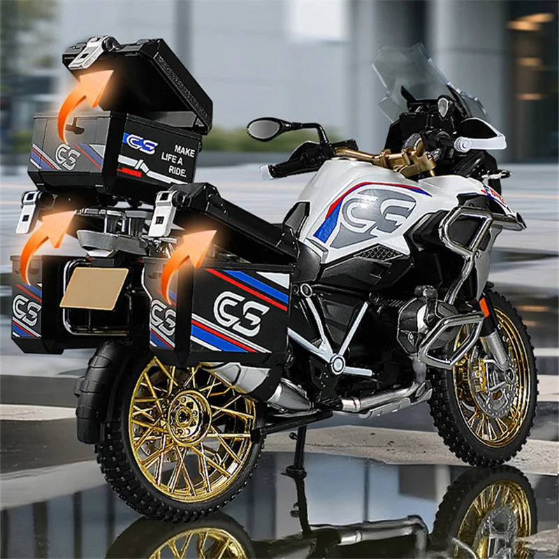 Diecast R1250 GS Adventure Motorcycle Model 1 to 10 Scale