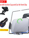 Dual Coil Fold Screen Car Wireless Charger For Samsung Galaxy Z 4 3 Fold Flip iPhone 15 14 Fast Phone Charging Vent Mount Holder