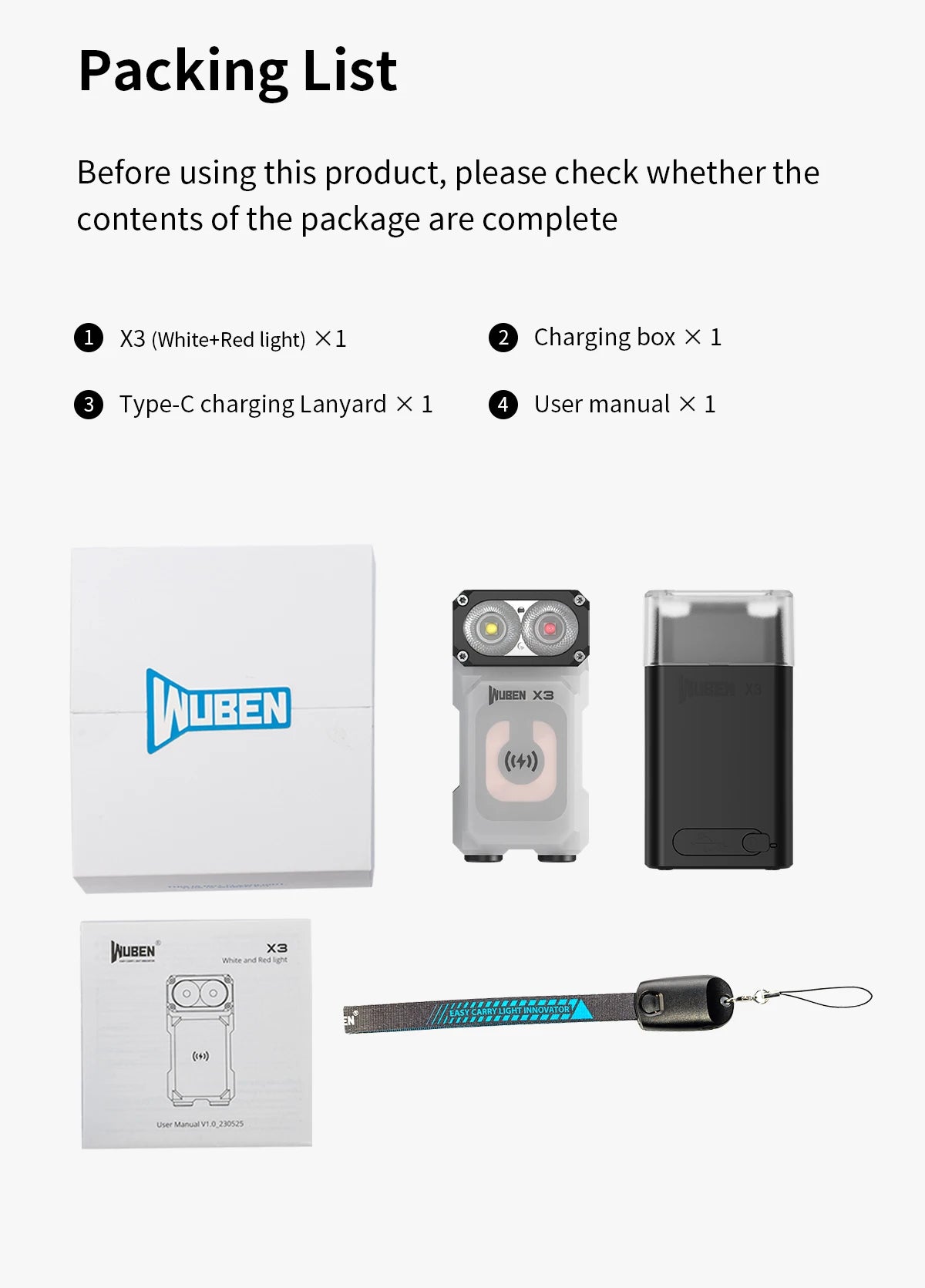 700 Lumen Rechargeable Swivel Head EDC Flashlight With Wireless Charging Case