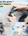 Ergonomic U-Shaped Gaming Pillow with Adjustable Arm Rest Support for Adults lap Cushion Reading Comfort Portable Design